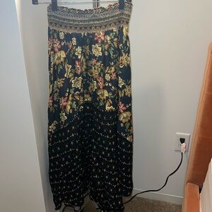 floral maxi skirt